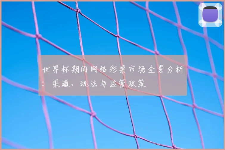 世界杯期间网络彩票市场全景分析:渠道、玩法与监管政策